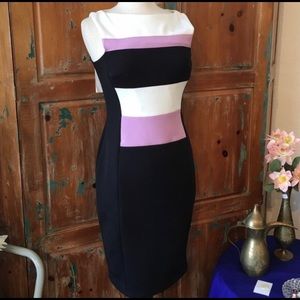 Maggy London sleeveless block colored dress